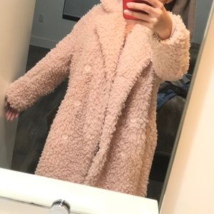 Missguided Winter/Fall Teddy Coat Size Small